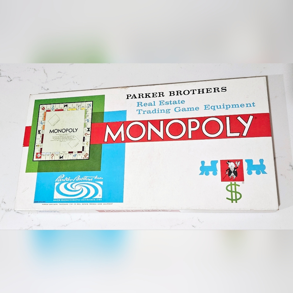 Vintage Monopoly Parker Brothers Board Game 1961